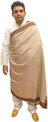 Kashmiri Shawl Cashmere Self Design Men Shawl