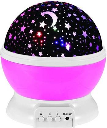 FIVANIO Rotating Night jector Master Children Ki Sleep tic LED Lamp Lamp (10 cm, Blue) Night Lamp