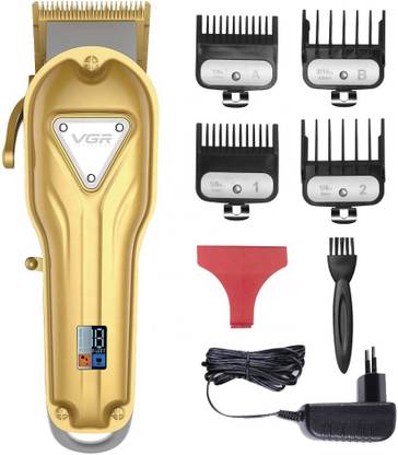 VGR V-134 Runtime: 300 min Trimmer for Men (Gold) Trimmer 300 min  Runtime 4 Length Settings