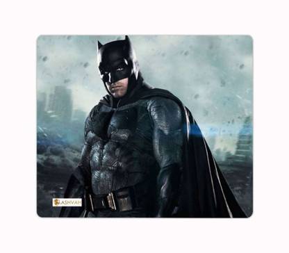 Ashvah Batman Designer Printed Premium Designer Mouse Pad for Computer/Laptop (22.5cm x 19cm) - C228 Non Slip Base Mousepad