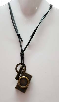 NICELIFE COLLECTIONS CMLMK-003-Camera Men's Lockets Gold-plated Brass Pendant Set