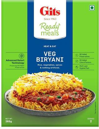 Gits Veg Biryani Ready to Eat 265 g