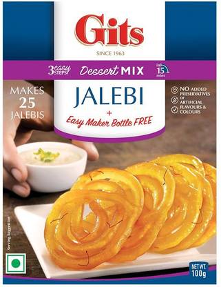 Gits Jalebi with Maker Dessert Mix 100 g