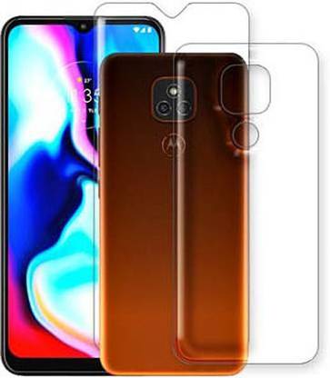 RELY TEST DIAGNOSTIC Front and Back Tempered Glass for Motorola E7 Plus