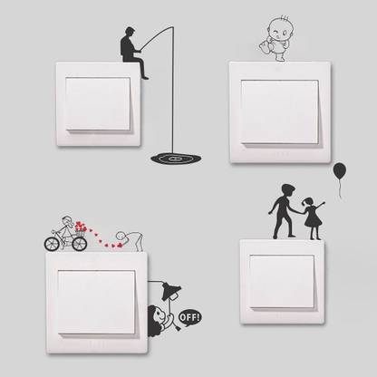 Wallroom 25 cm Switch Box Designs Removable Sticker