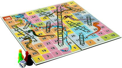 toysons Ludo & Snakes & Ladders 15'' - Deluxe Party & Fun Board Game