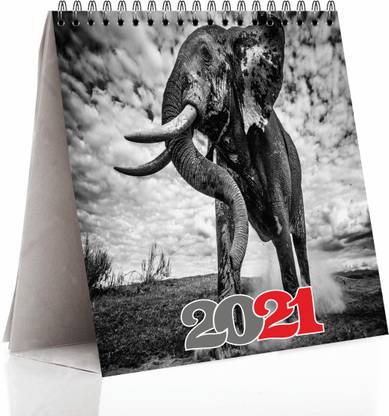 HD RAPID DESIGN Table Desk Calendar 2021(8 inch x 6 inch) for Office, Home, Table. Standing Flip Monthly Calendar_06 2021 Table Calendar