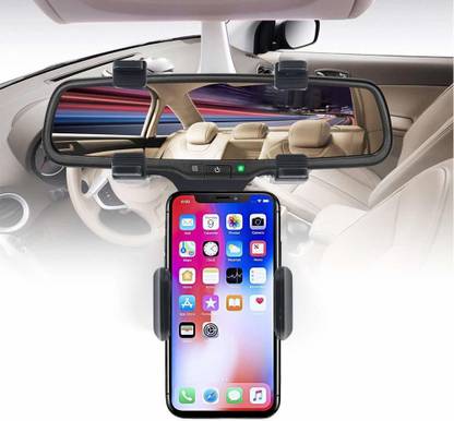 SEVAM One Touch Long Neck Arm Telescopic Cradle 360 Degree Rotation Car Mobile Phone Holder with Ultimate Reusable Suction Cup Mount Mobile Holder