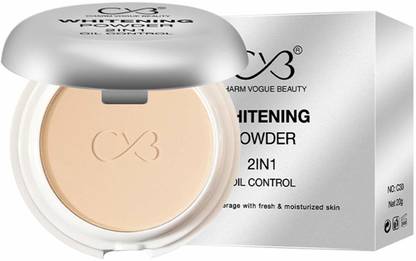 CVB C-30 2 in 1 Oil Control & Whitening Compact Powder for Perfect Coverage & Moisturized Skin Compact