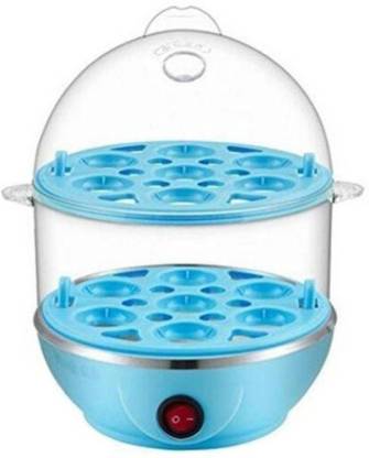 Flokestone 2 In 1 Double Layer Electric Non Stick Mini Egg Frying Pan Boiler 1421 Egg Cooker EGG BOILER SK33 Egg Cooker (Multicolor, 14 Eggs) Egg Cooker