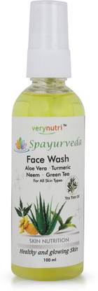 Verynutri Aloe Vera Facewash With Neem, Turmeric & Green Tea Face Wash