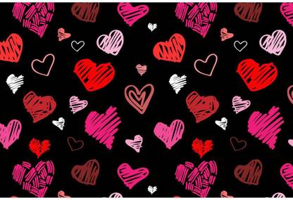 Artzfolio Love Heart Art & Craft Gift Wrapping Paper | Plain & Smooth Sheet 18 X 12Inch;Set Of 2 Pcs Pattern Plain Non-Textured Paper Gift Wrapper