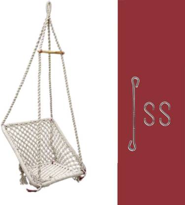 Curio Centre Square Modern Hanging Swing Chair Cotton Large Swing