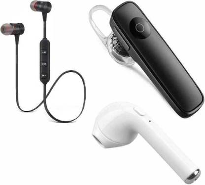 MAGICMART K-1+i7+MGNT Wireless Bluetooth Headset (Multicolor Combo) Bluetooth
