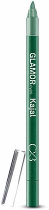 CVB C09-Dark Green Glamour Eyes Kajal for Vibrant Colour, Smooth Eye Pencil for Intense Colour
