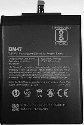 TECHQPMENT Mobile Battery For  redmi Xiaomi Redmi 3s Xiaomi Redmi 3s Prime Xiaomi Redmi 4X BM47