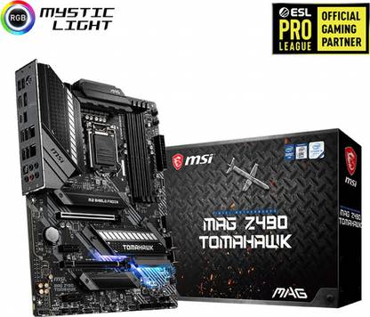 MSI MAG Z490 TOMAHAWK ATX LGA 1200 Gaming LGA 1200Socket ATX Intel Z490 Chipset DDR4 Motherboard for Desktop