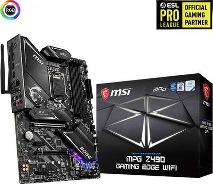MSI MPG Z490 GAMING EDGE WIFI ATX LGA 1200 Gaming LGA 1200Socket ATX Intel Z490 Chipset DDR4 Motherboard for Desktop