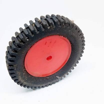 Ihc Robotic-Wheel-7.5x1.3 Wheel(RED) Robotic Tyre for Robotics DIY for DC Gear Motor, 75x13 mm by Indian Hobby Center (Pack of 4)…