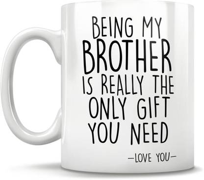 JAIPURART "Best Brother" Brother gifts, brother mug, funny brother gift, best brother mug, my brother gift, best brother gifts, brother day gift, birthday gift Ceramic Coffee/Tea/Milk Ceramic Coffee Mug