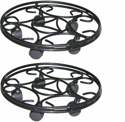 Garden King 17 Inch Pot Stand With Wheel - Plant Trolley For Indoor And Outdoor Plant Container Set
