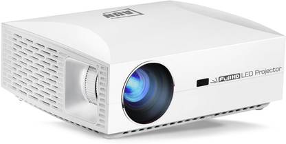 AUN F30 Smart LED Projector,Full Android 1920x1080P Resolution. 5500 3D 300 inches display size" World's Largest Screen Portable Projector Full HD Projector for Home Cinema (5499 lm) Projector