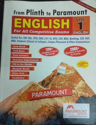 Paramount English Competitive Exams Vol. 1