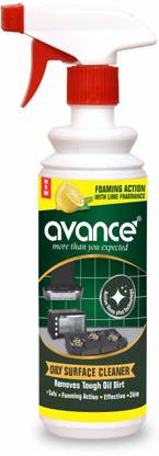 Avance Oily Stain Remover Oven/Gas stove/Chimney Cleaner Stain Remover - Foaming Action with Lime Fragrance Stain Remover