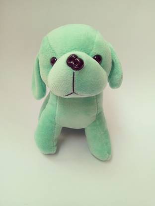 KM Cute Light Green Dog Puppu  - 12 cm