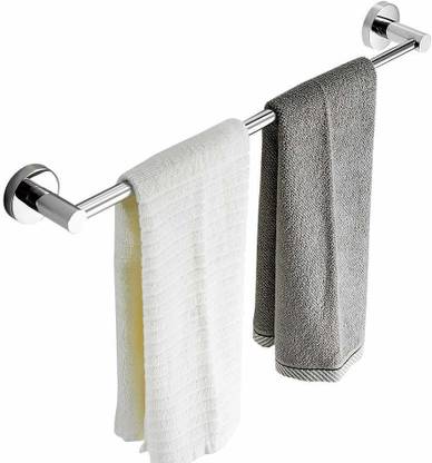 ANTIK Stainless Steel 24 Inch Towel Rod/Towel Rods for Bathroom/Towel Bars/Hangers/Stands/Towel Holders/Bathroom Accessories (Chrome Finish) 24 inch 1 Bar Towel Rod