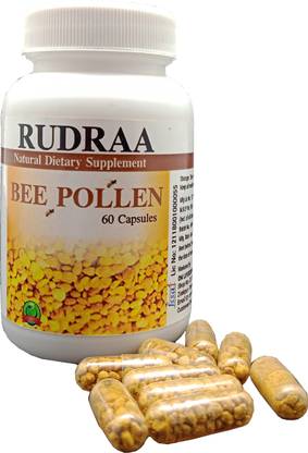 Rudraa Bee Pollen 60 Capsules Antibiotic property make it an immunity booster