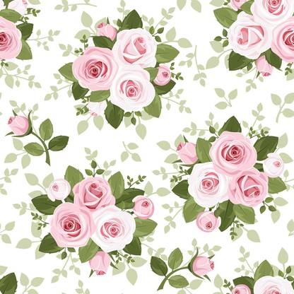 BPDESIGNSOLUTION Floral & Botanical Multicolor Wallpaper