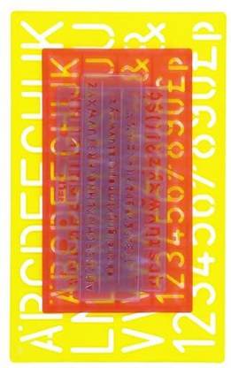 Helix Standard Font Lettering Guide 4 Piece Set (08401)