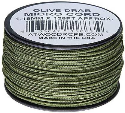 Atwood Rope MFG Micro Cord 125ft Olive Drab