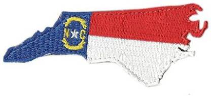 DIE Cut North Carolina State Patch-2" X 3"