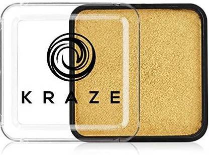 Kraze FX Square - Metallic Face Paint (25 gm) - HypoallergenicNon-ToxicWater Activated Professional Face Body Painting Makeup Sup