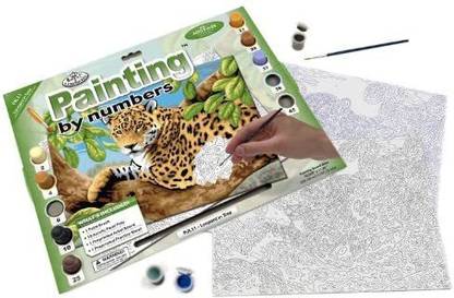 Royal Brush Royal Langnickel Painting by Numbers Junior Large Art Activity KitLeopard in Tree