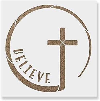 Stencil Revolution Circle Cross Stencil Template-Reusable Stencils For Painting In Small & Large Sizes