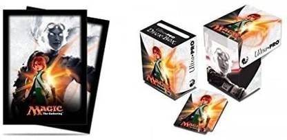 Ultra Pro Bundle: Magic: The Gathering-Mtg Magic Origins Planeswalker Chandra Nalaar (Deck Box & 80 Sleeves)