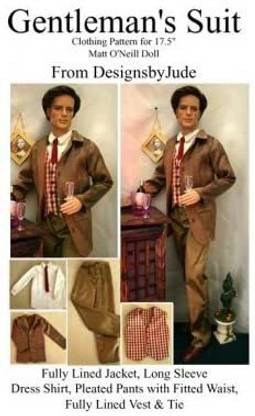 Designs by Jude Gentleman'S Suit Printed Sewing Pattern For Matt O'Neill By Tonner