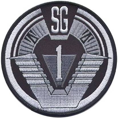 Stargate SG1 Group 1 Full Size Logo Shoulder 3 7/8" Wide Embroide Patch