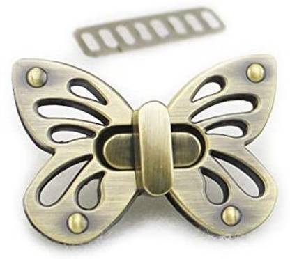 Bobeey 2Sets Butterfly Purses Locks Clutches Closures With Butterfly Shape,Purse Twist Lock Bbl2 (Brussed Brass)