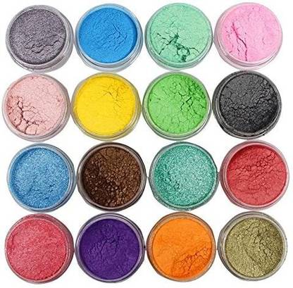 Sun Cling Soap Dye Mica Powder Pigments for Bath Bombs Soap Making Colorant Set,16 Colors by