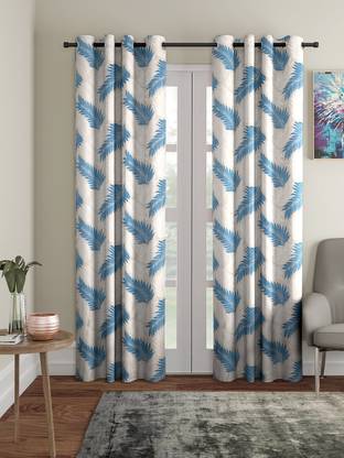 Flipkart SmartBuy 210 cm (7 ft) Polyester Semi Transparent Door Curtain (Pack Of 2)