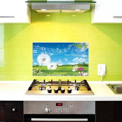 KAAF 90 cm Kitchen Sticker (60cmx90cm) Oil Proof Decal Sticker Heat-Resistant Waterproof Tile Wall Self-Adhesive Stickers (Dream) Self Adhesive Sticker