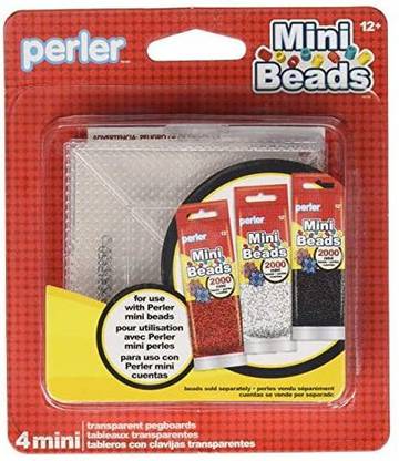 CSS Perler Mini Beads Square Mini Pegboard Set4 pcs
