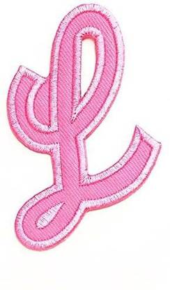 NipitShop Patches Letter L Patches Embroide Iron On Patch Alphabet A-Z Patch for Clothes Backpacks T-Shirt Jeans Skirt