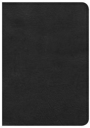 CSB Large Print Compact Reference Bible, Black LeatherTouch