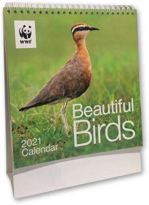 WWF Beautiful Birds 2021 Table Calendar