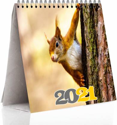 HD RAPID DESIGN Table Desk Calendar 2021(8 inch x 6 inch) for Office, Home, Table. Standing Flip Monthly Calendar_011 2021 Table Calendar
